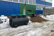 Монтаж септика Диамант 3 с самотечным и принудительным сбросом в Вологде