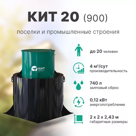 Станция биологической очистки КИТ 20 (К-20-900) в Приволжске